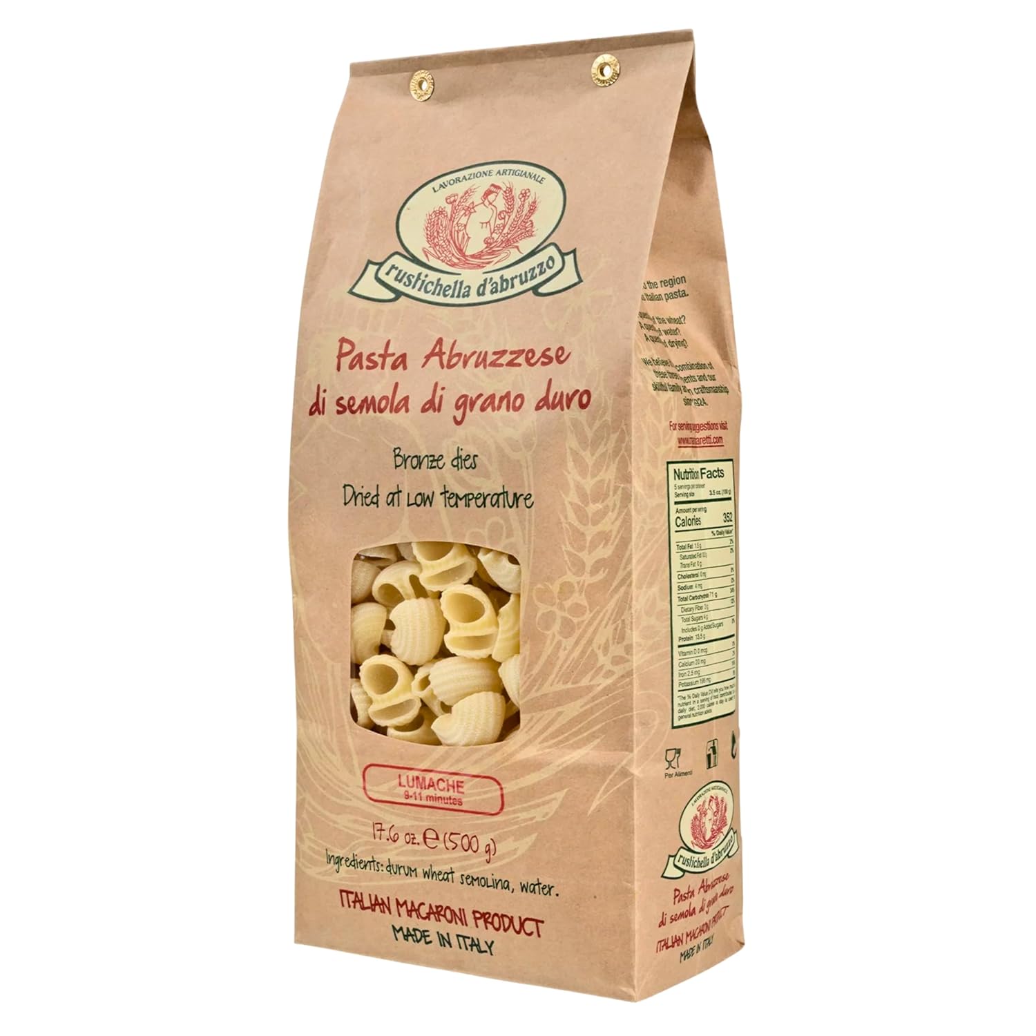 Rustichella-d’Abruzzo-Lumache-Pasta-500g-(17.6oz)-|-Authentic-Italian-Pasta-581