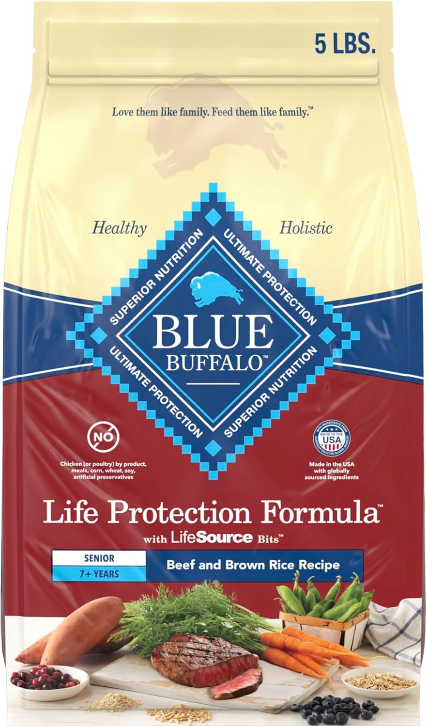 Blue-Buffalo-Life-Protection-Formula-with-LifeSource-Bits,-Senior-7+-Dry-Dog-Food,-1183