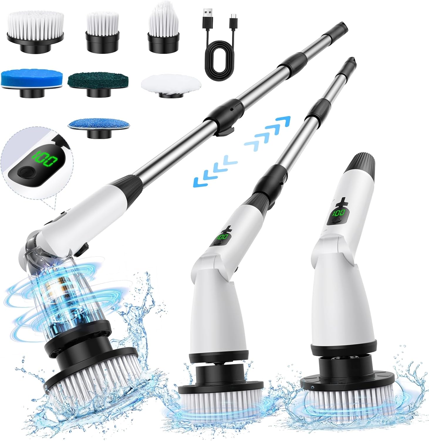 Electric-Spin-Scrubber-with-7-Replaceable-Brush-Heads-3-Adjustable-729