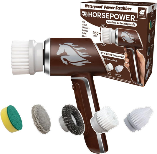 Horsepower-Scrubber,-Waterproof,-Electric-Power,-Spins-350-RPM,-5-Brush-5224