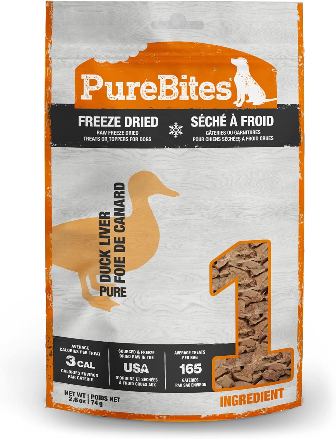 PureBites-Duck-Liver-Freeze-Dried-Dog-Treats,-1-Ingredient,-Made-in-USA,-2.61oz-1710