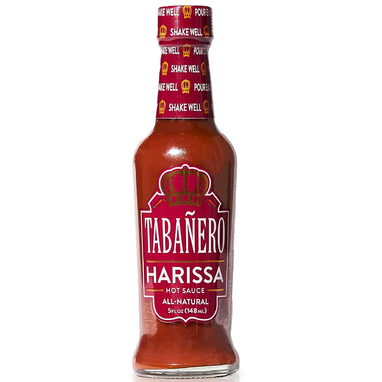 Tabanero-Harissa-Hot-Sauce,-5oz-Bottle,-Authentic-North-African-Chili-Pepper-Paste-331