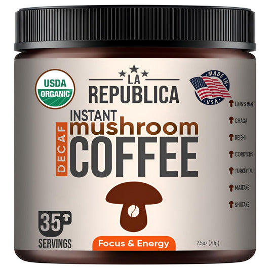La-Republica-DECAF-Organic-Mushroom-Coffee-(35-Servings)-with-7-Superfood-Shrooms,-Great-2534
