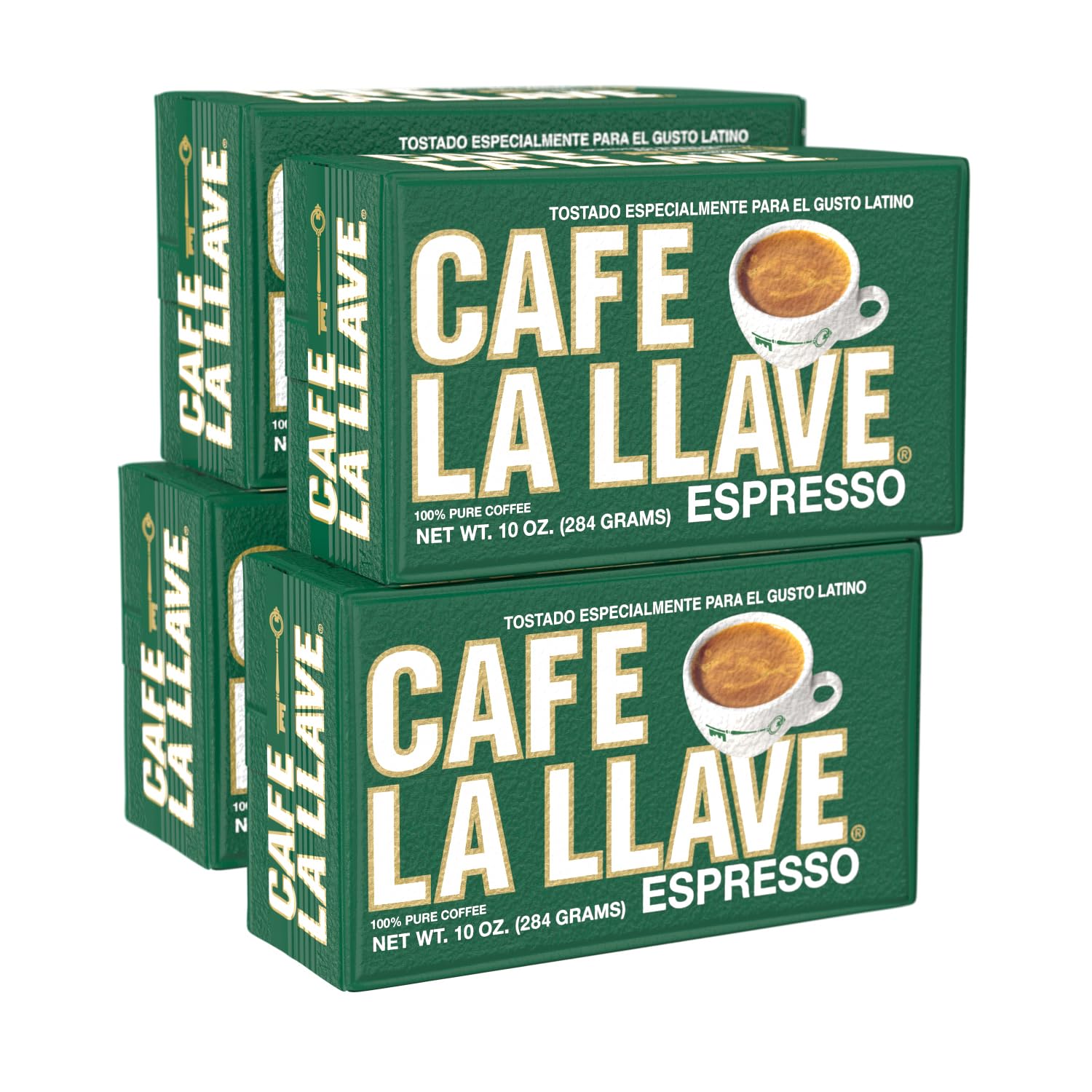 Cafe-La-Llave-Dark-Roast-Ground-Espresso-Coffee,-10-oz-Bricks-(Pack-of-3118