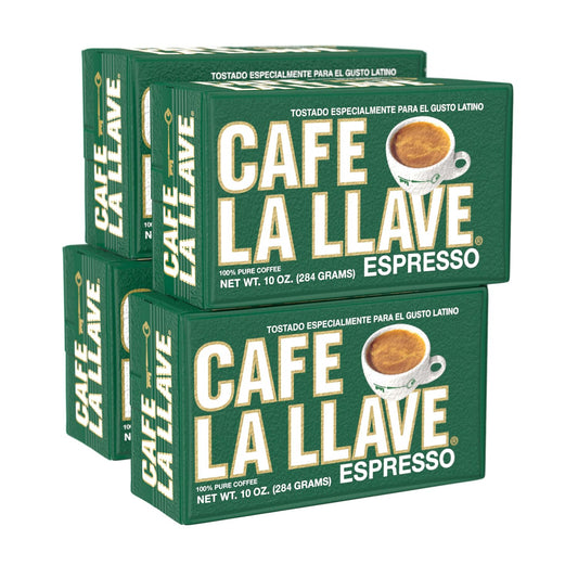 Cafe-La-Llave-Dark-Roast-Ground-Espresso-Coffee,-10-oz-Bricks-(Pack-of-3118