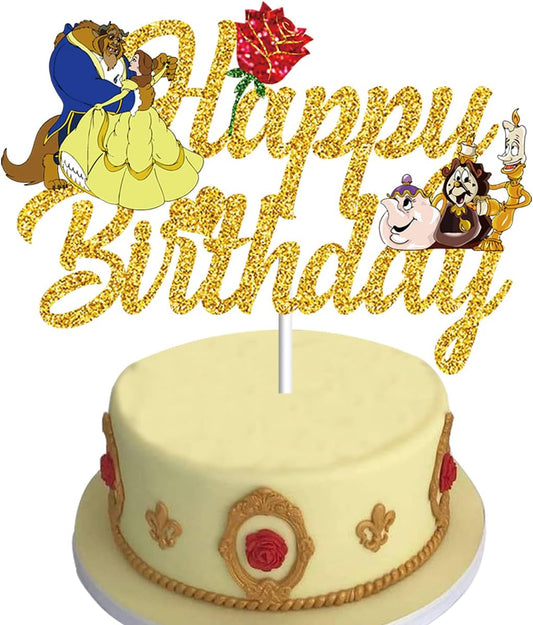 Beauty-and-the-Beast-Cake-Topper,-Beauty-3496