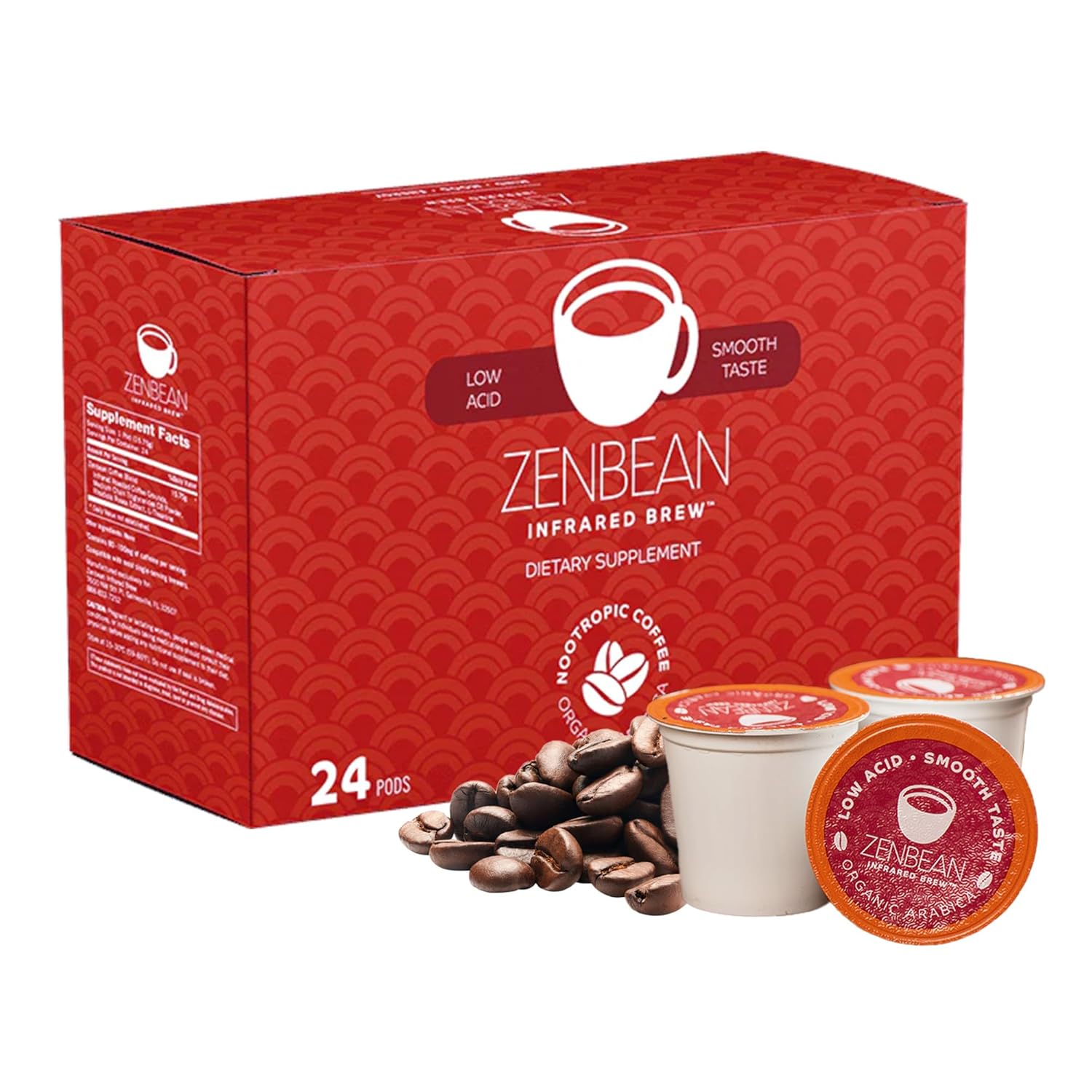 Zenbean-Infrared-Brew---24-Low-Acid-Coffee-Pods,-Nootropic-Coffee-Capsules-with-955
