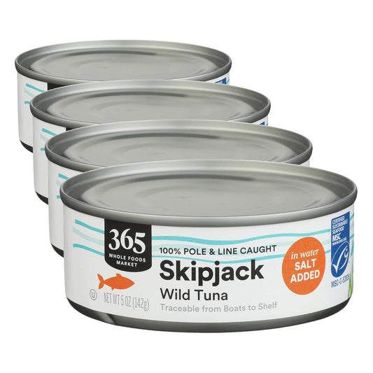 365-by-Whole-Foods-Market,-Salted-Skipjack-Tuna-in-Water,-5-Ounce-(Pack-593