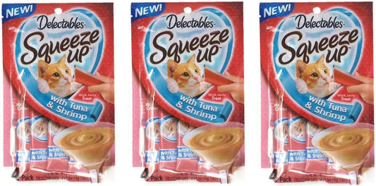Squeeze-Up-Hartz-Cat-Treats-Bundle-of-3-Pouches,-3