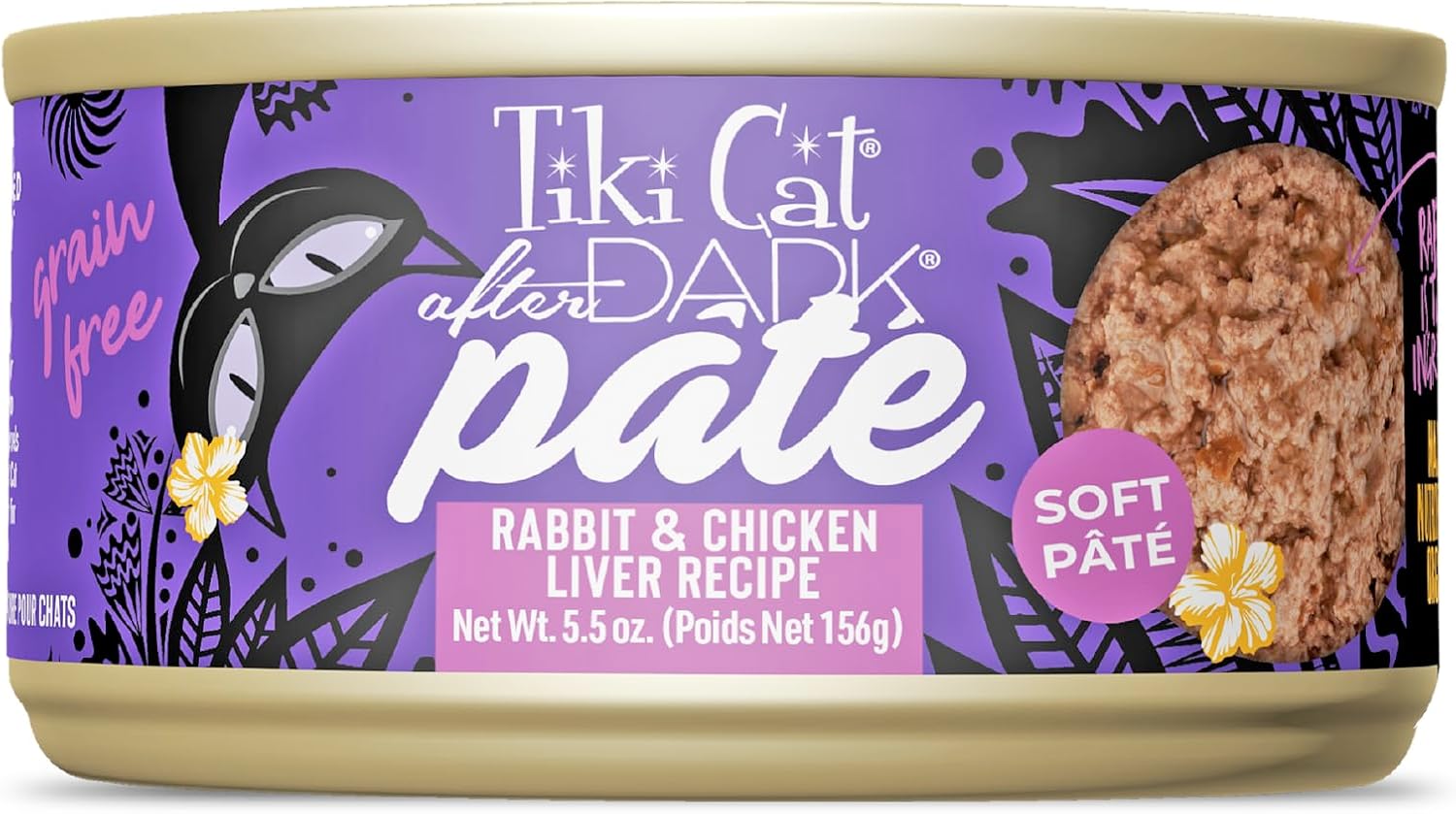 Tiki-Cat-After-Dark-Soft-Pate-Wet-Cat-Food,-Dark-Rabbit-Chicken-Recipe,-oz.707