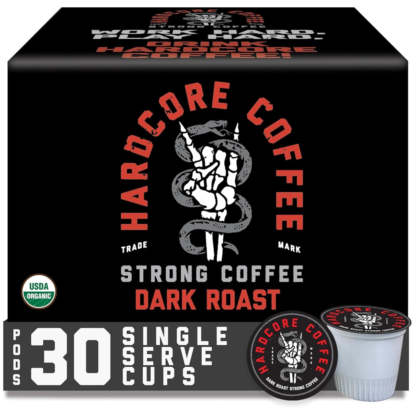 Hardcore-Coffee-Single-Serve-Coffee-Pods-for-Keurig-K-Cup-Brewers,-High-Caffeine,-354