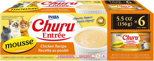 INABA-Churu-Entrée-Mousse-for-Cats,-High-Protein-&-Moisture,-Prebiotic-Wet-Cat-393