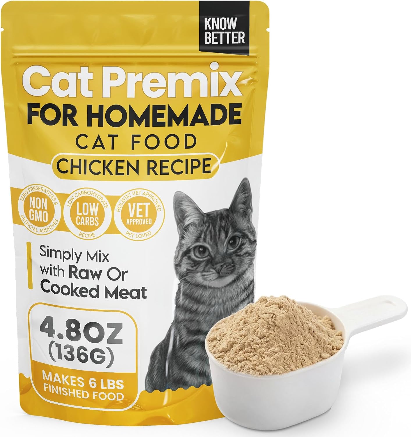 Know-Better-Chicken-Recipe-Premix-for-Raw-Or-Cooked-Cat-Food---Natural-1303
