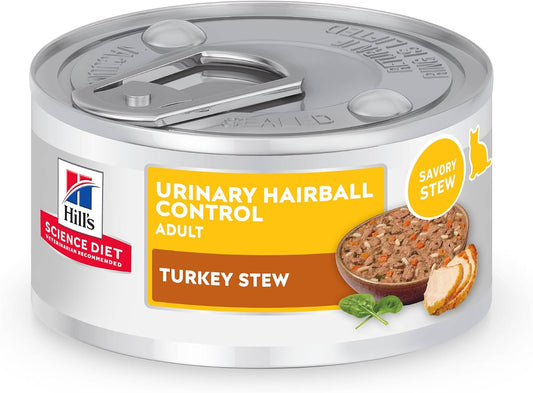 Hill's-Science-Diet-Adult-Urinary-&-Hairball-Control-Wet-Cat-Food,-Turkey-&-788