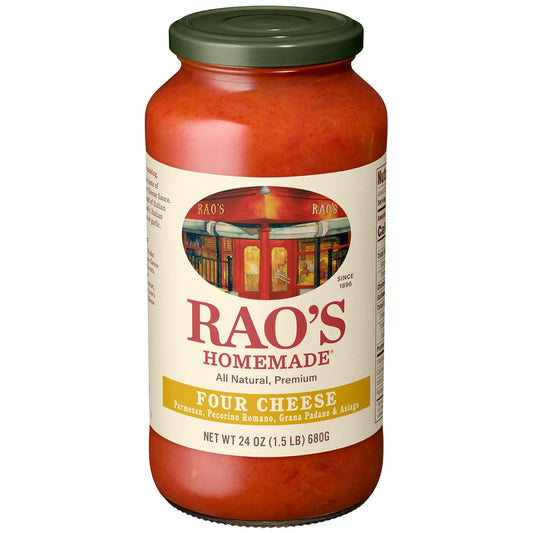 Rao's-Homemade-Four-Cheese-Pasta-Sauce,-24-oz,-Tomato-Sauce,-All-Purpose,-957