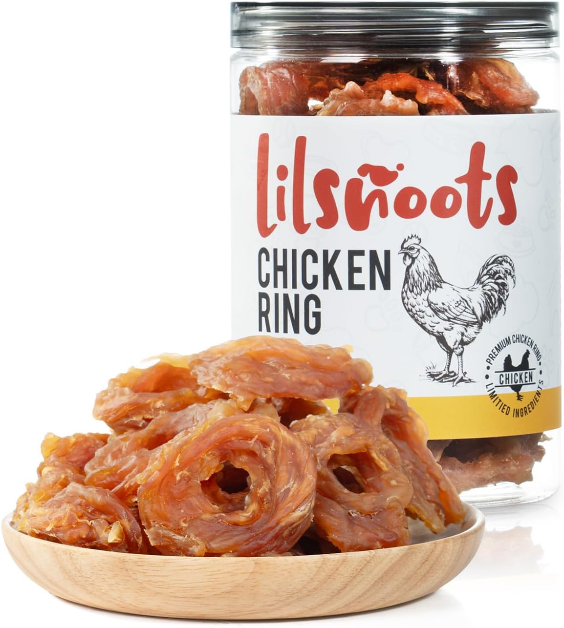 Chicken-Rings-Dog-Treats-Soft-Jerky-12.5oz-w-Taurine-Low-Fat-Protein-1115