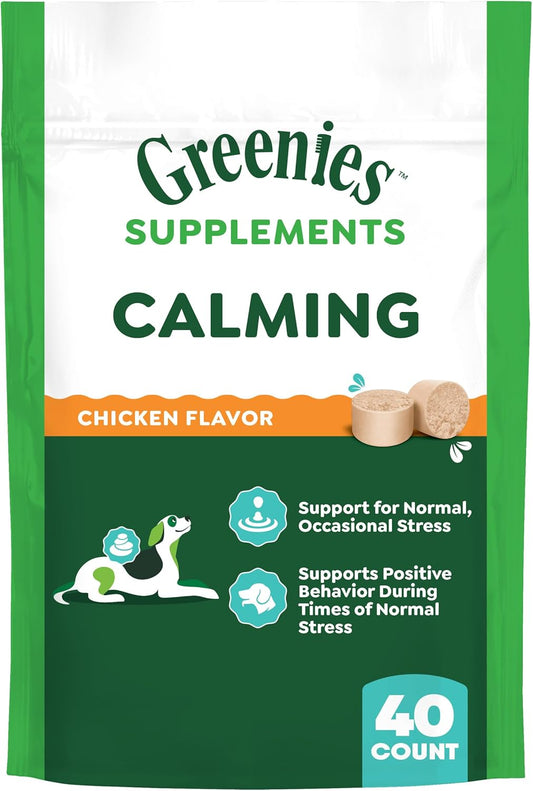 Greenies-Supplements-Calming-Chews-for-Dogs-Chicken-Flavor,-7.3-oz.-Container-40-509