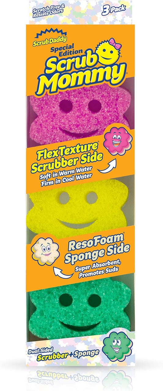 Scrub-Daddy-Sponge-Set---Scrub-Mommy-Power-Flower-Dual--3262