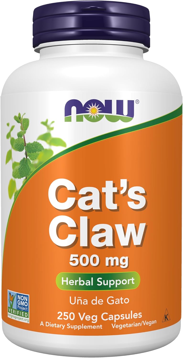 NOW-Supplements,-Cat's-Claw-500-mg,-Non-GMO-Project-Verified,-Herbal-Supplement,-250-Count-1407