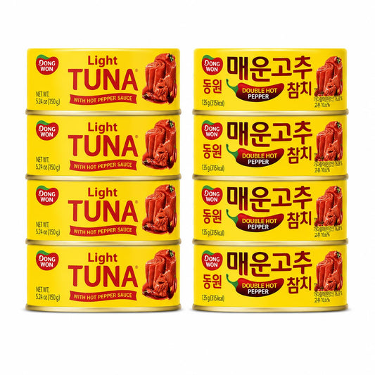 Korean-Spicy-Tuna-Variety-Pack-(8-Cans)-–-Light-Tuna-with-Hot-Pepper-179