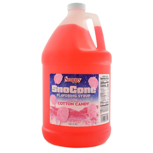 Snappy-Cotton-Candy-Sno-Cone-Syrup,-1-Gallon-(128-ounces)-Size,-Ready-Use-Snow-905