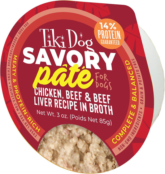 Tiki-Dog-Pate-Wet-Cat-Food,-Chicken,-Beef-&-Beef-Liver,-oz.-(4--223