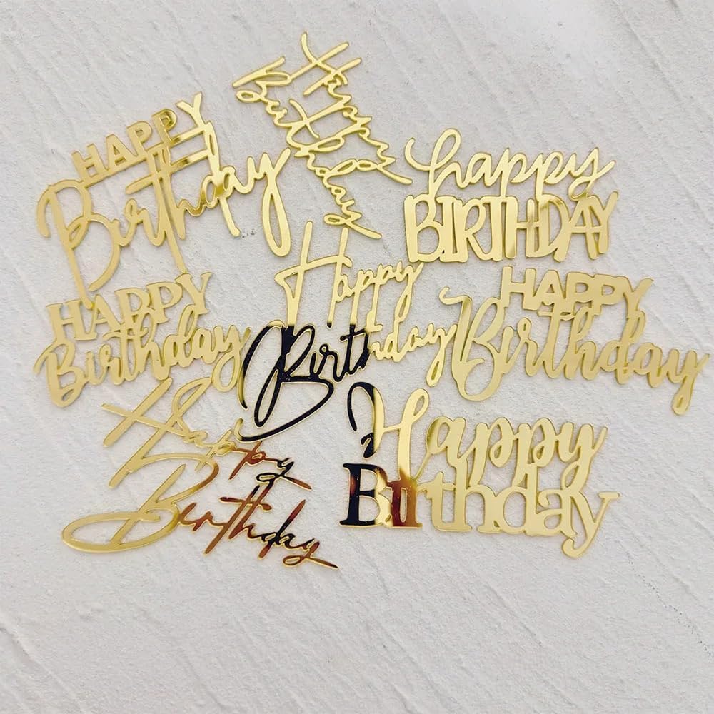 8-Styles-3.5-inch-Acrylic-Gold-Happy-Birthday-Cake-Topper-Cake-Decoration-Supplies---685