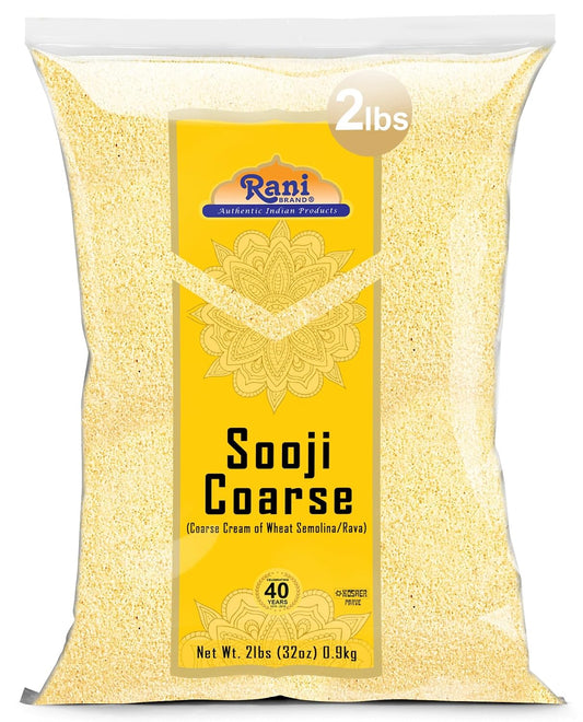 Rani-Sooji-Coarse-(Farina,-Suji,-Rava,-Rawa,-Wheat-Semolina)-Flour-32oz-(2lbs)-434