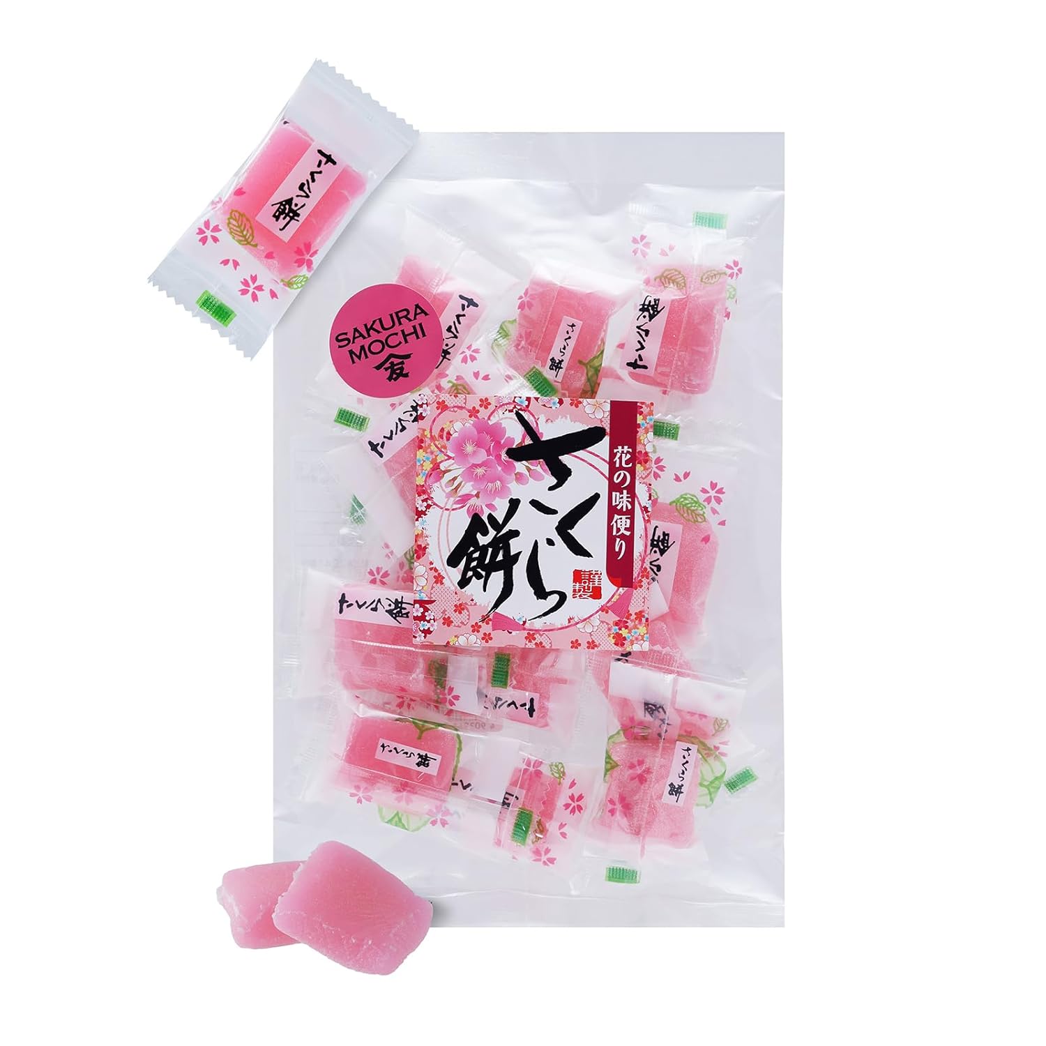 TOMOSAN-Japanese-Sakura-Mochi-Candy,-Traditional-Cherry-Blossom-Rice-Cakes,-Soft--&-Chewy,-Individually-180g-1089