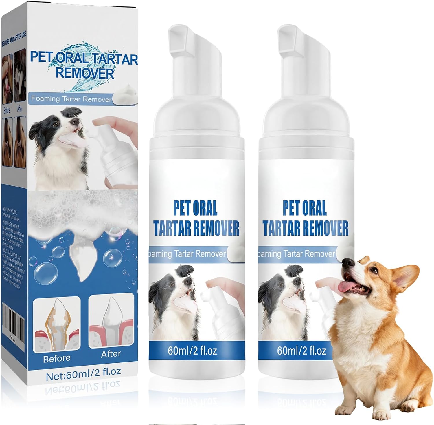 2PCS-Pet-Dental-Tartar-Remover,Pet-Dental-Foaming-Care-Spray,Oral-Spray-for-Dogs-Teeth-1184