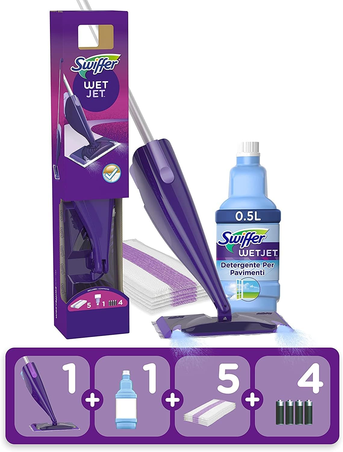 Swiffer-WetJet-Floor-Spray-Mop,-Starter-Kit,-Includes:-1-WetJet,-3278