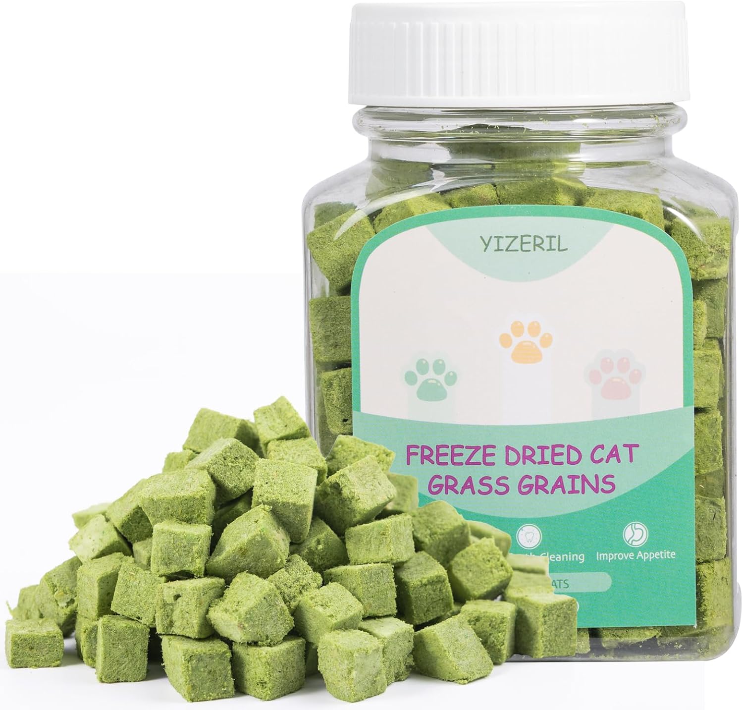 Freeze-Dried-Cat-Grass-Dental-Treats,-Hairball-Control,-80g------760