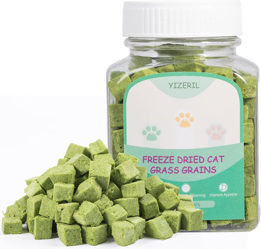 Freeze-Dried-Cat-Grass-Dental-Treats,-Hairball-Control,-80g------760