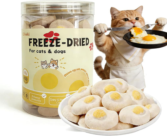 Freeze-Dried-Cat-&-Dog-Treats,-High-Protein-Cat-Treats-with-Real-Chicken,-173