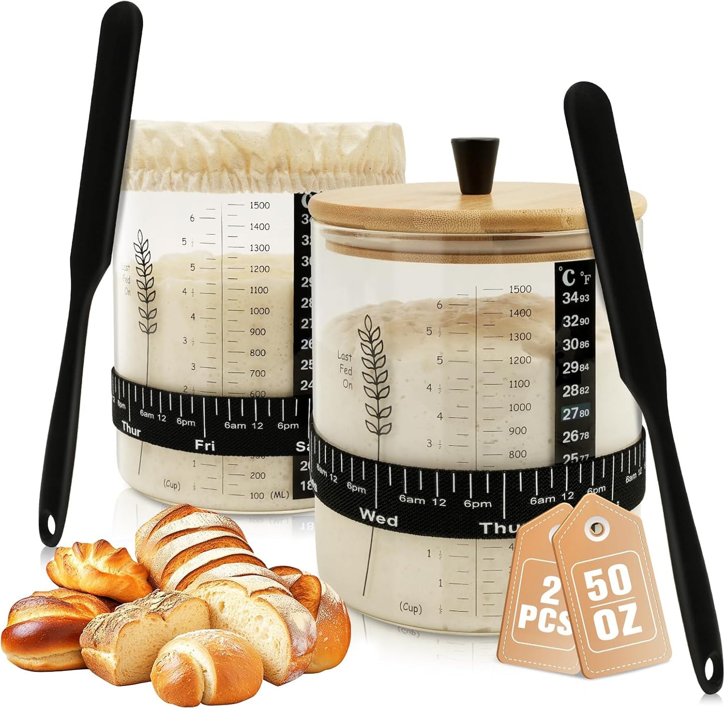 Rakovar-50oz-Sourdough-Starter-Jar-Kit,-Wide-Mouth-Sourdough-Starter-Container-for-Sour-Bread,-1907