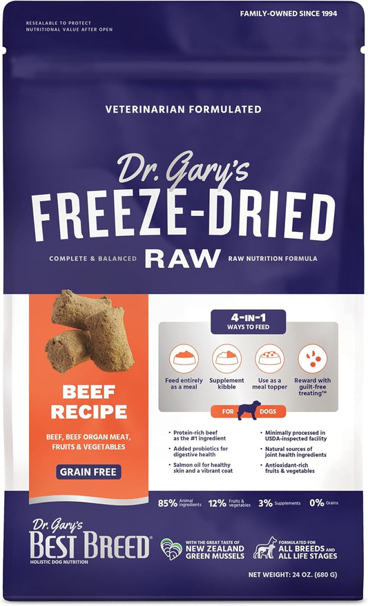 Dr.-Gary's-Best-Breed-Freeze-Dried-Raw-Food,-Topper-and-Treat:-Beef-Recipe---298
