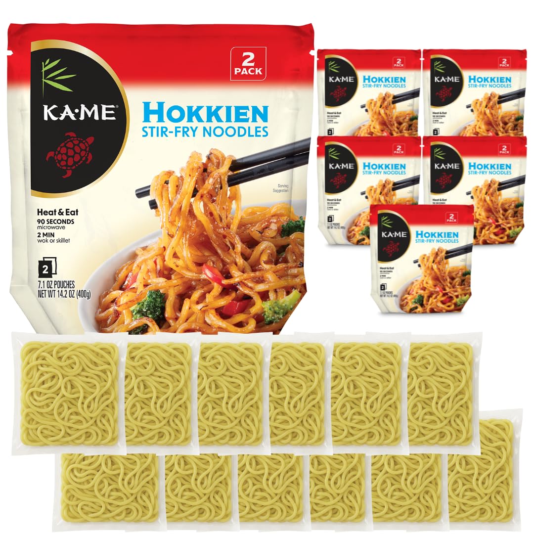 Ka-Me-Fideos-salteados,-Hokkien,-14.2-onzas-(paquete-de-6)------484