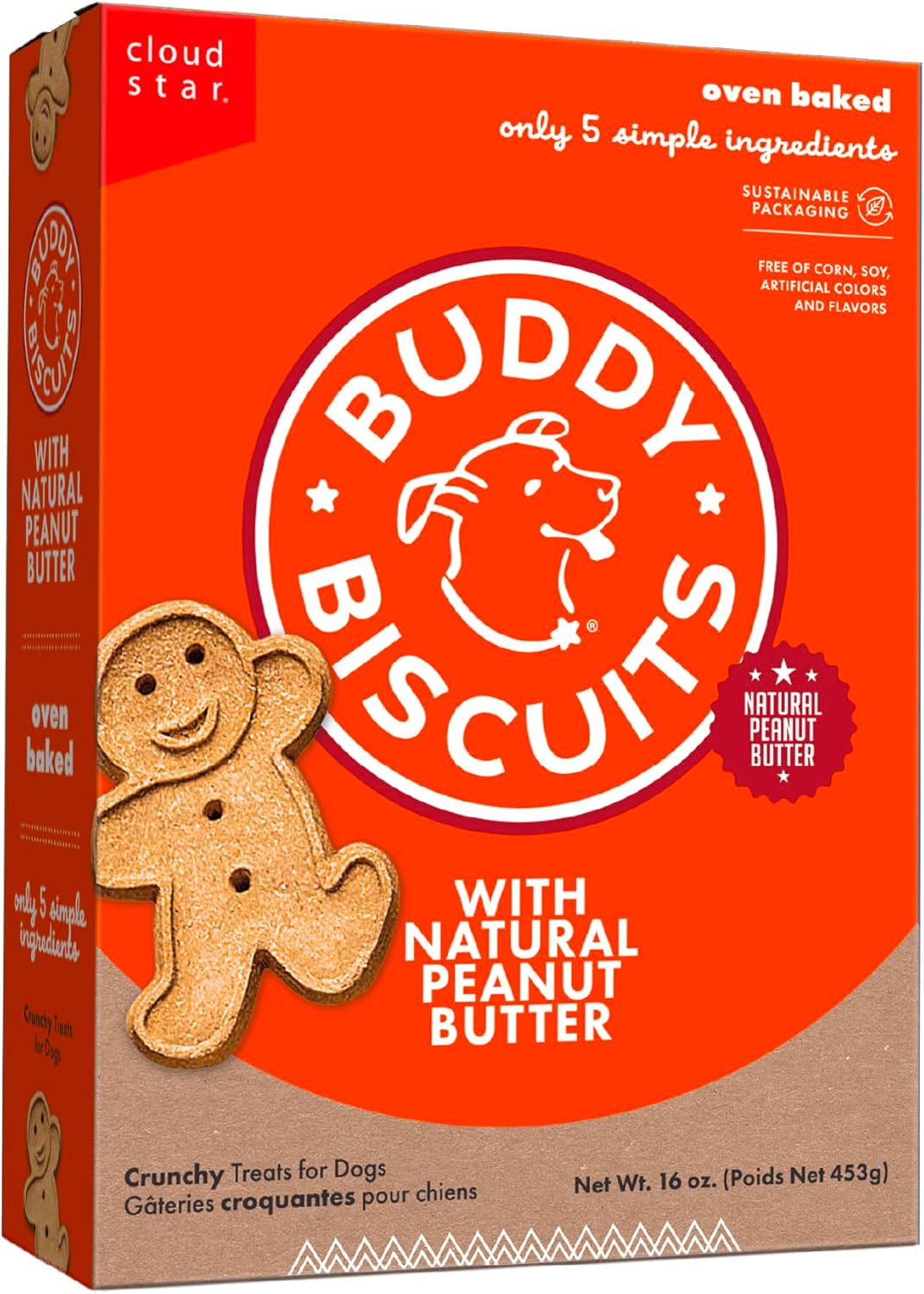 Buddy-Biscuits-Crunchy-Dog-Treats,-Peanut-Butter,-16-oz.-Box---2319