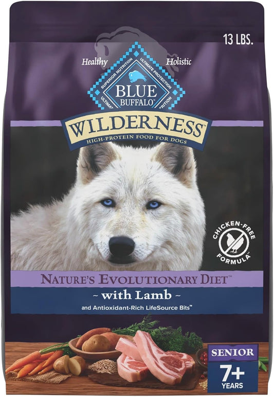 Blue-Buffalo-Wilderness-31-g-Protein,-Meat-Rich-Natural-Dry-Senior-Dog-Food,-473