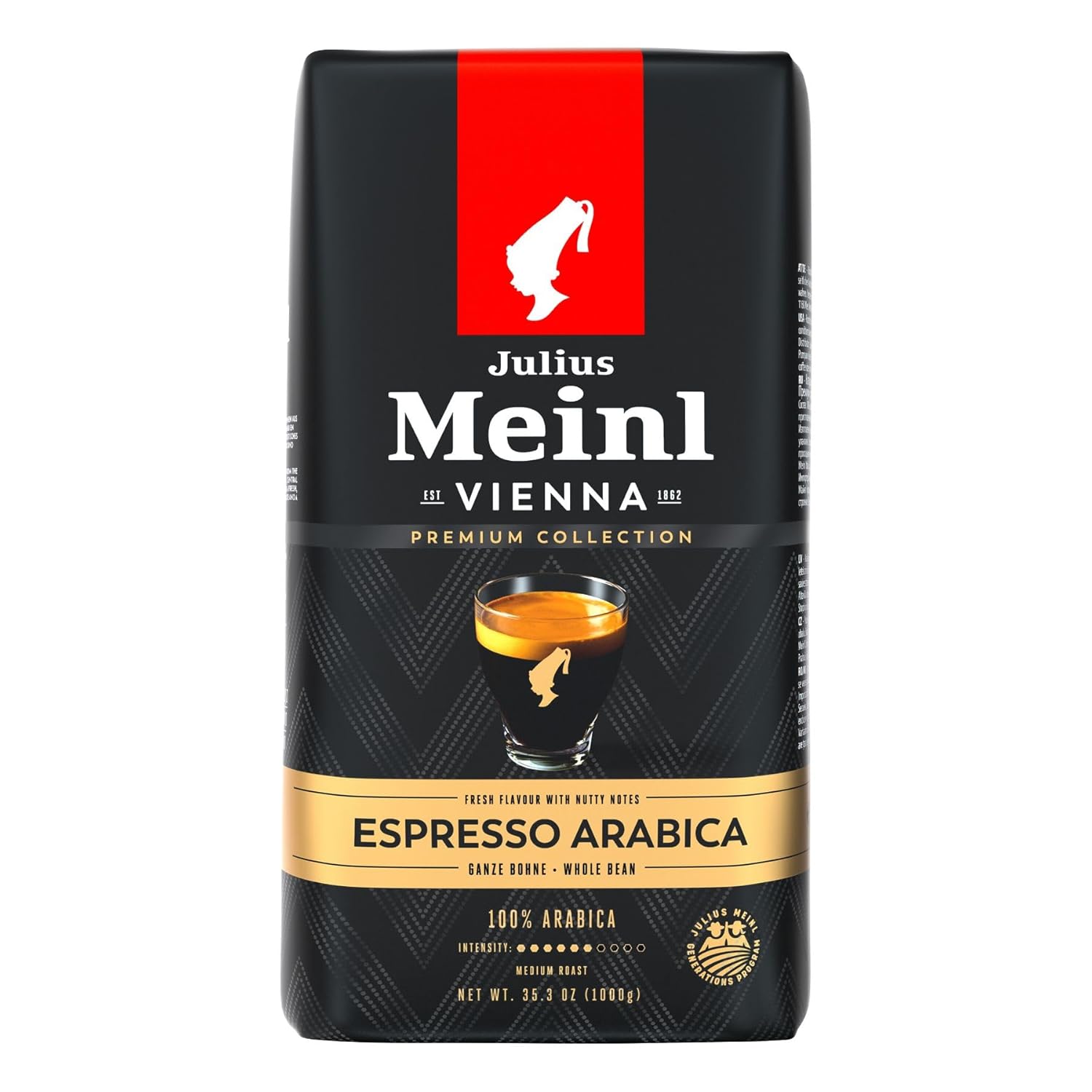 Julius-Meinl:-Espresso Arabica,-Medium-Roasted-Coffee-Beans,-Premium-Collection,-1kg-/-35oz,-Imported-366