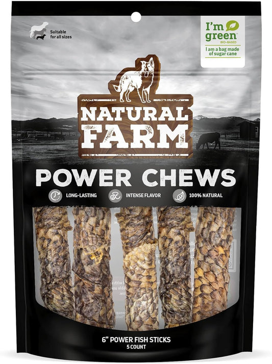 Power-Fish-Sticks-Dog-Chews-(6”,-5-Pack),-2-in-1-3108