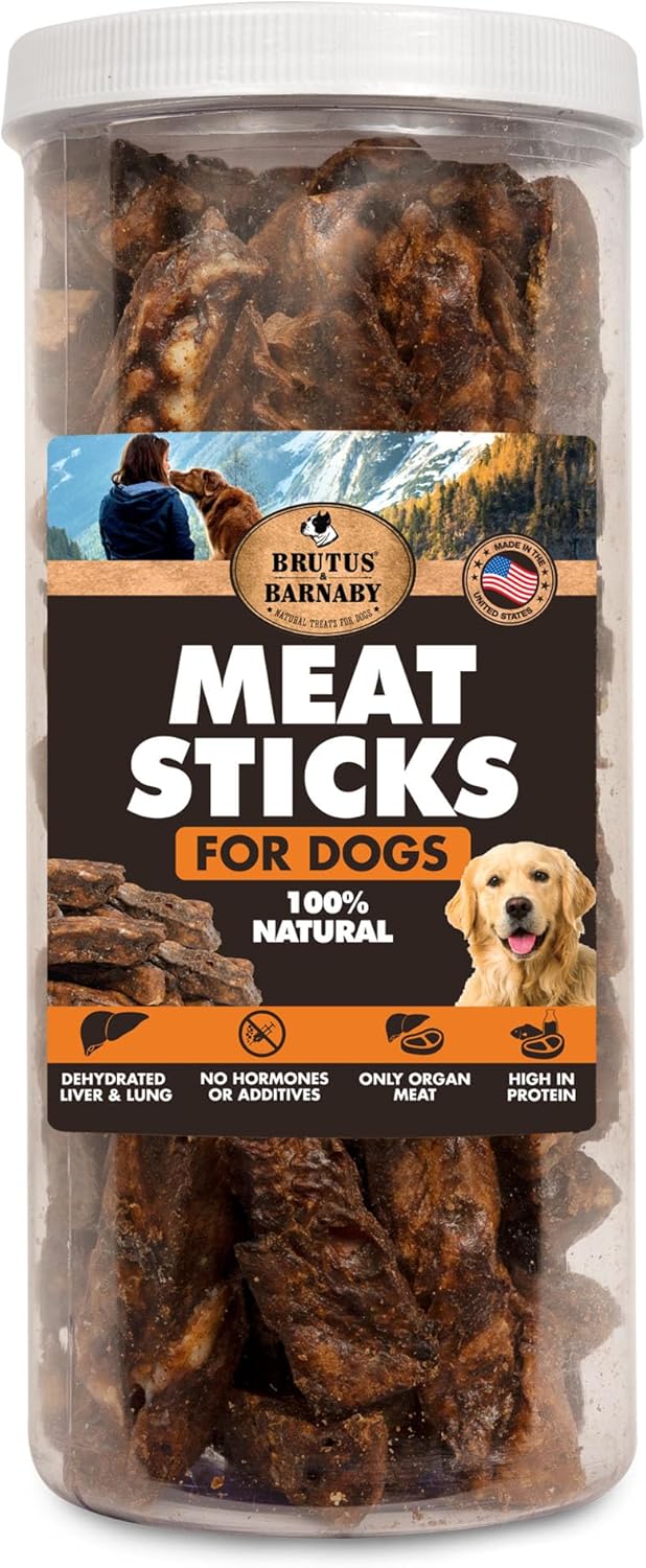 BRUTUS-&-BARNABY-Dehydrated-Lung-Dog-&-Cat-Treats,-12oz-–-Organ-1053