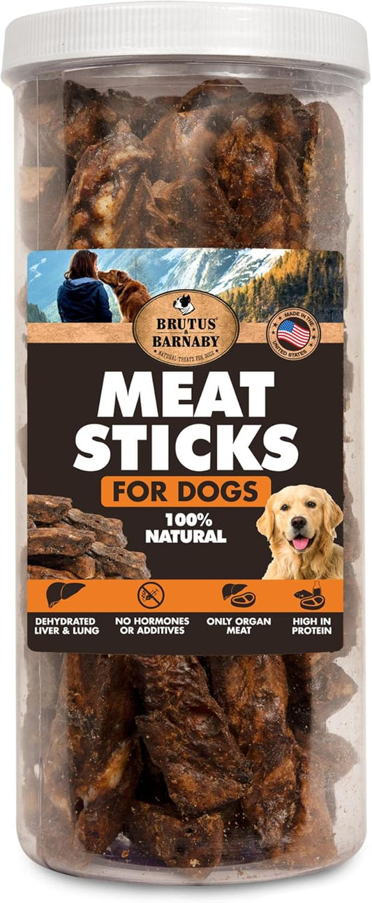 BRUTUS-&-BARNABY-Dehydrated-Lung-Dog-&-Cat-Treats,-12oz-–-Organ-1053