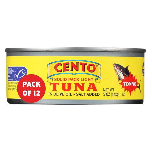 Cento-Atún-sólido-envasado-en-aceite-de-oliva,-5-onzas-(paquete-de---933
