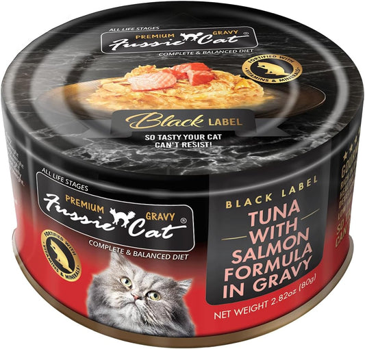 Fussie-cat-Premium-Tuna-with-Salmon-in-Gravy,-2.82oz-can,-case-24----789