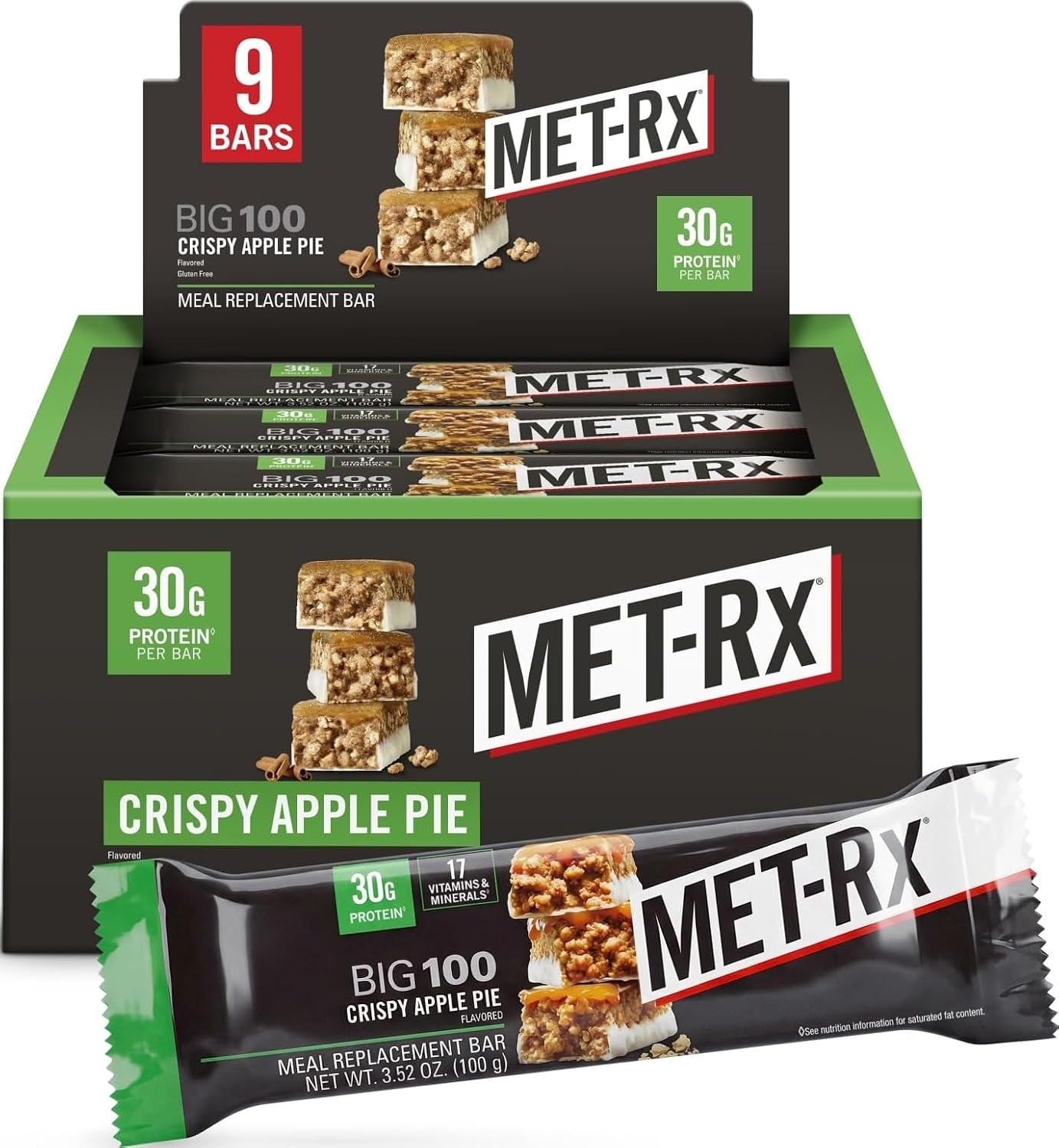 MET-Rx-Big-100-Colossal-Protein-Bars,-Crispy-Apple-Pie,-9-Ct--|-Great-as-Meal-1574