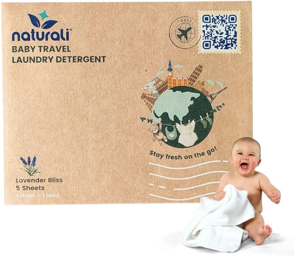 Eco-Baby-Travel-Laundry-Detergent-Sheets---5-Pack:-Compact,-Convenient,-189
