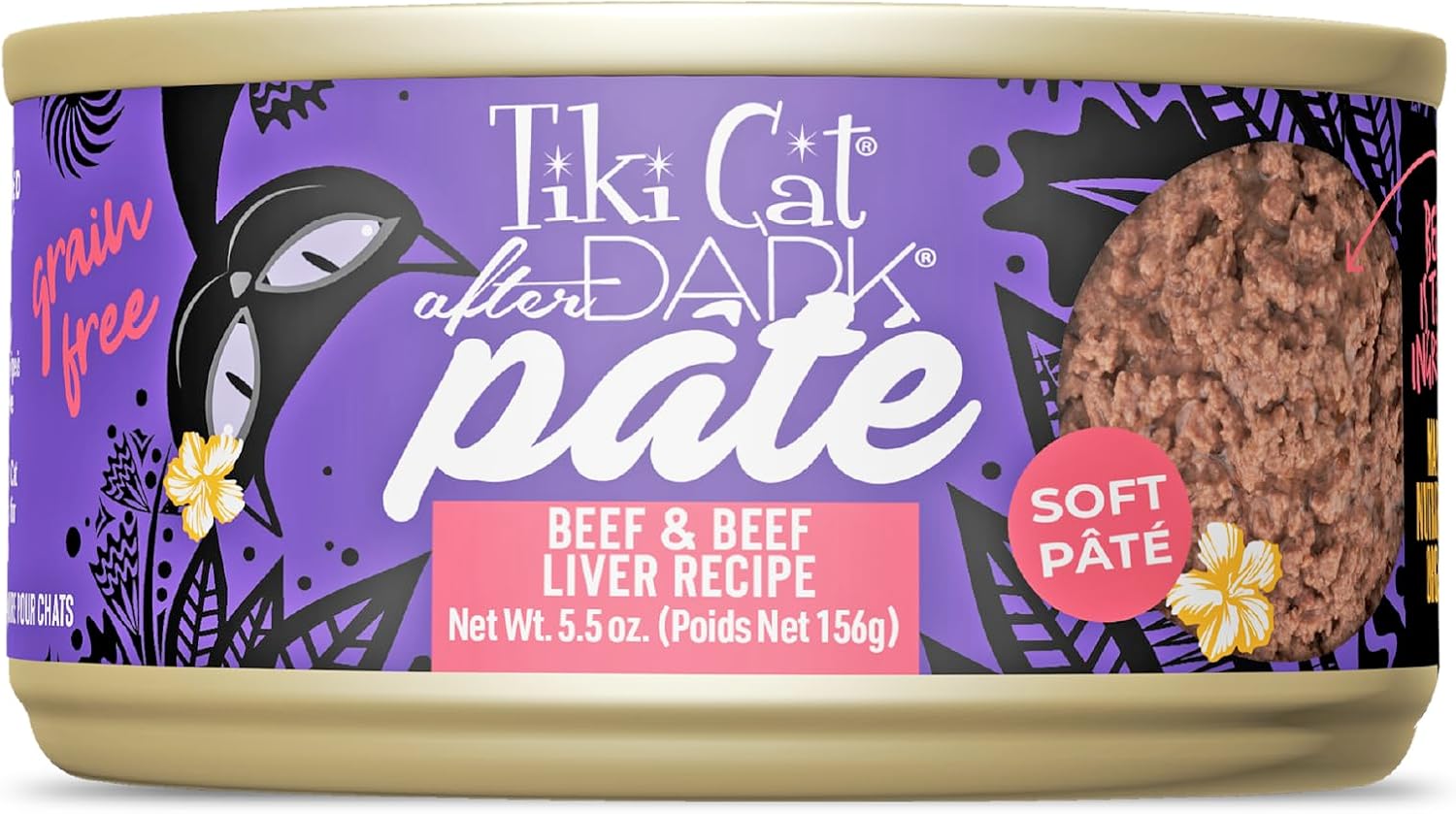 Tiki-Cat-After-Dark-Soft-Pate-Wet-Cat-Food,-Beef-&-Liver-5.5-Can475