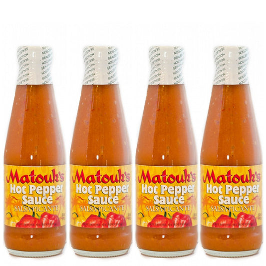 Matouk's-Salsa-Picante-Hot-Pepper-Sauce,-10-Ounce-Bottles-(Pack-of-4)---632