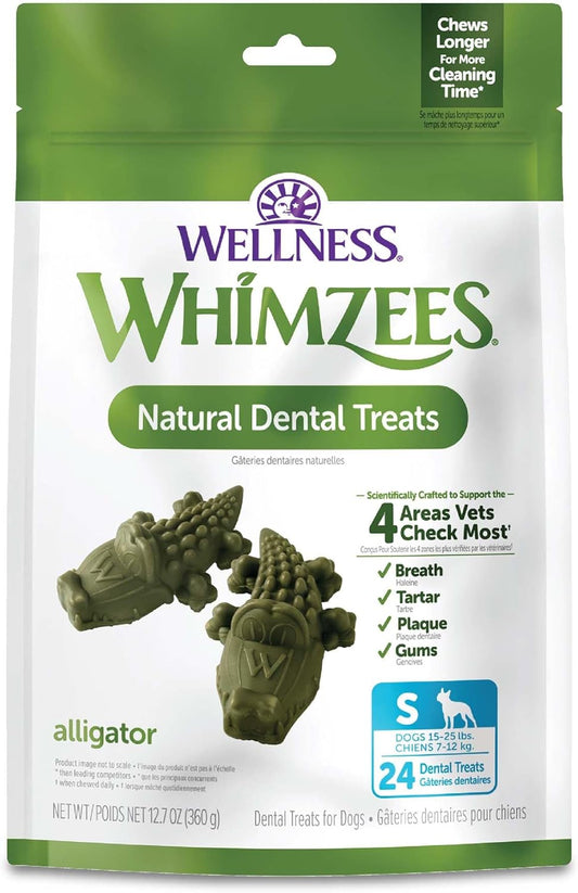 Wellness-WHIMZEES-Alligator-Dog-Dental-Treats,-Natural-Chews,-4098
